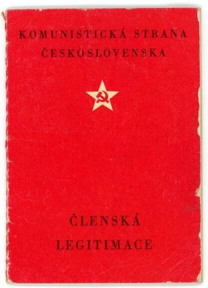 Průkaz-KSČ-Plzeň-Líně-Vojenský útvar-letiště-VÚ3263 - Starožitnosti a umění