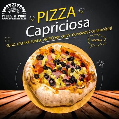 33 cm 2. Pizza Capriciosa