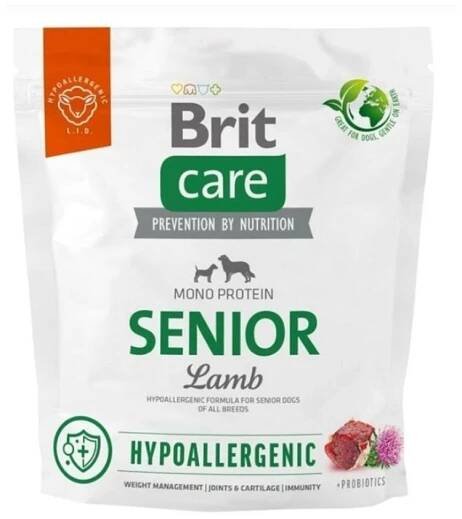BRIT CARE Hypoallergenic Senior Lamb 1kg