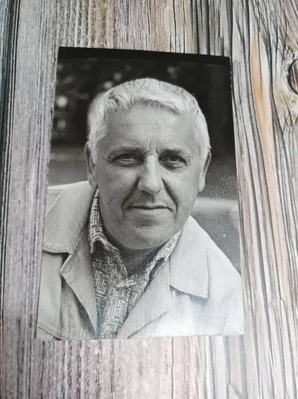 Václav BABKA - originální AUTOGRAM na ČB fotografii