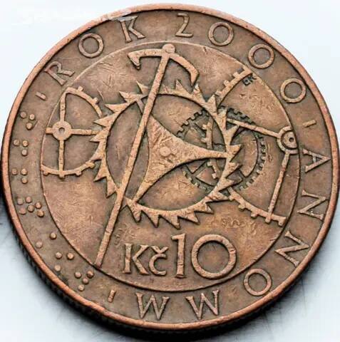 10 Kč 2000 Milénium (orloj)