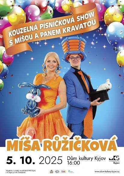 KOUZELNÁ SHOW MÍŠI RŮŽIČKOVÉ A PANA KRAVATY | Městské kulturní středisko Kyjov