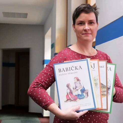 Blanka Kučerová ve studiu Českého rozhlasu Hradec Králové | foto: Milan Baják,  Český rozhlas