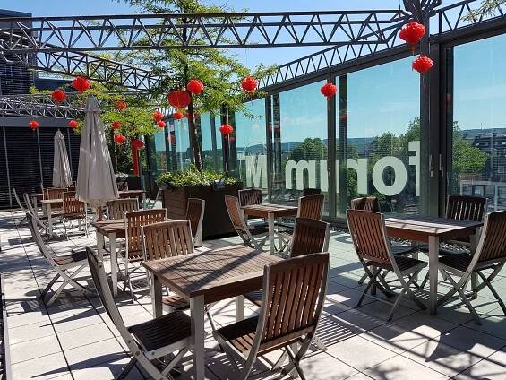 Dachterasse forum M im Sommer