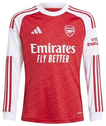 Arsenal Home Shirt 2025/26 Kids Long Sleeves