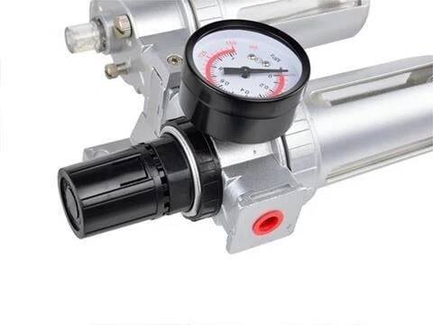 Regulátor tlaku vzduchu filtr manometr maznice přimazávač 1/4" G01179 | Aukro