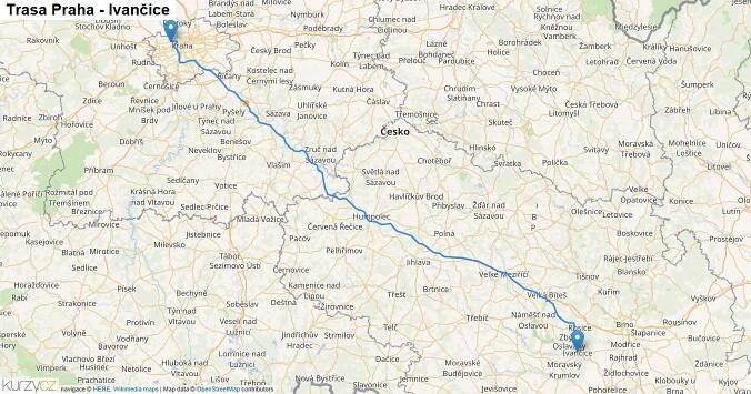 Plánování trasy Praha - Ivančice - doprava | Kurzy.cz
