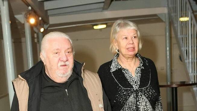 Marián Labuda s manželkou