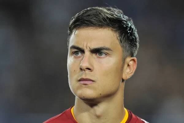 Paulo Dybala hráč Romů, během utkání serieItalské mistrovství Empoli vs Roma konečný výsledek, Empoli 1, Roma 2, zápas hrál na stadionu Carlo Castellani. — Stock obrázek