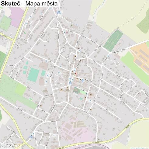 Skuteč - mapy | Kurzy.cz