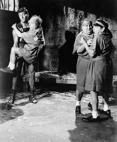 THE THREE STOOGES MEET HERCULES, Quinn K. Redeker, Larry Fine, Joe DeRita, Moe Howard, 1962