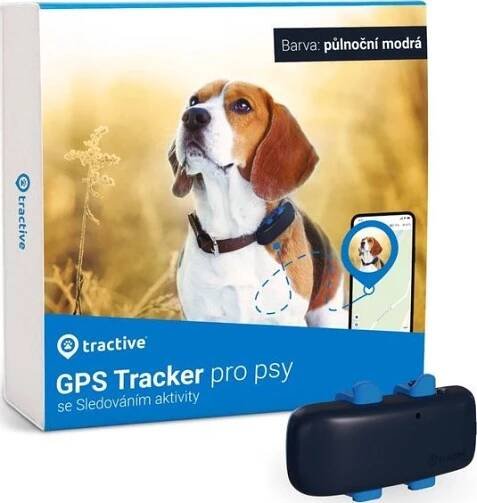 Tractive GPS Dog 4 tracker pro psy, půlnoční modrá
