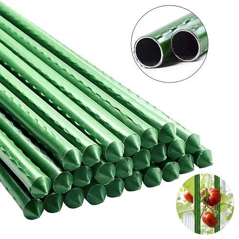 TYČKY NA RAJČATA ROSTLIN POSÍLENÉ PALICE PODPĚRA 40 cm zelené 20ks