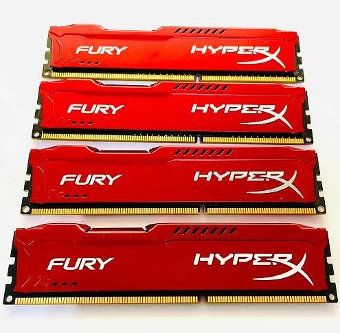 16GB DDR3 / Kingston HyperX FURY / 4x4 / 1600mhz