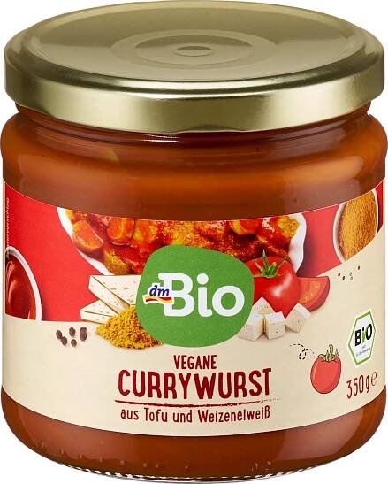 bio omáčka kari, rajčata, tofu & pšeničná bílkovina, 350 g
