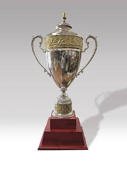 32" Tall Italian Cup on Extra Large Rosewood Base