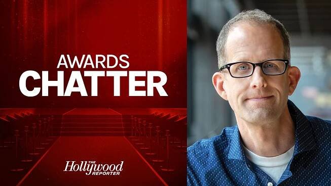 Awards Chatter podcast art and Pete Docter