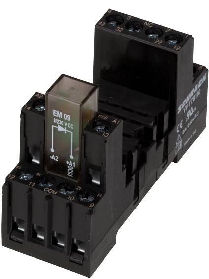 Patice 6 A, 4P pro PT relé, 14 pin, s ochrannou diodou - Online Shop: Schrack Technik spol. s r.o.