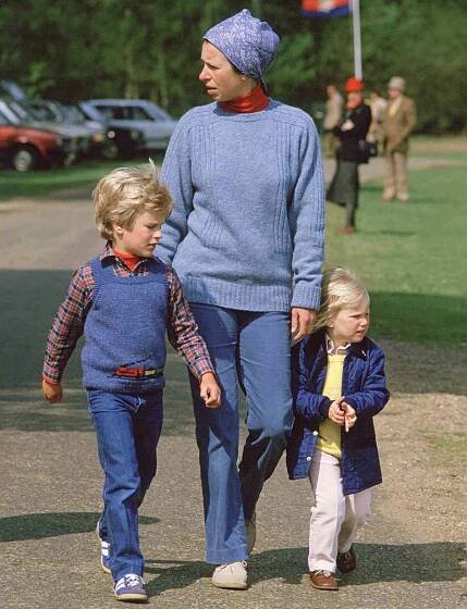 Anne, Zara And Peter Phillips
