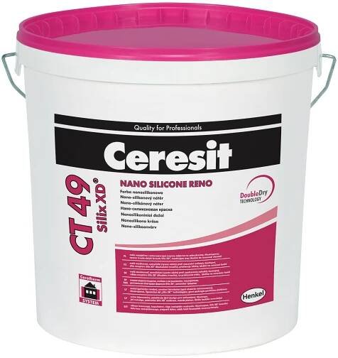 Fasádní barva Ceresit CT 49 Silix XD nanosilikon, skupina A, 15 l