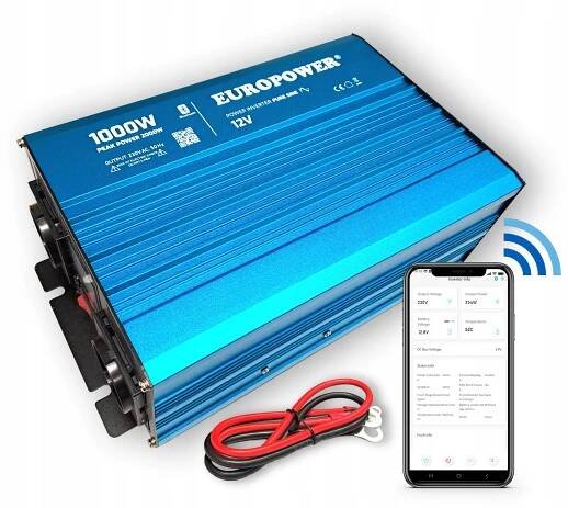 MĚNIČ NAPĚTÍ NAPĚTÍ INVERTOR EUROPOWER 12V DC / 230V AC 1000W / 2000W ČI