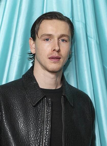 Harris Dickinson at a British Vogue event.