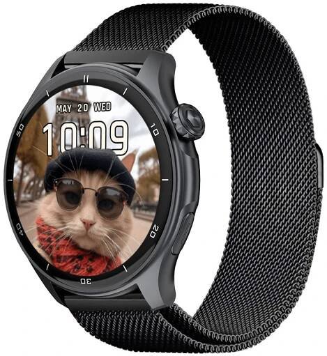 Chytré hodinky Madvell Talon 2 s GPS a bluetooth voláním černé s kovovým řemínkem
