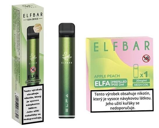 ELF BAR ELFA POD Starter Kit - Apple Peach - Vapshop