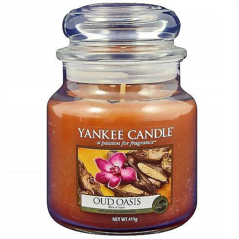 YANKEE CANDLE Classic Oud Oasis střední 411 g - srovnání cen | Leano.cz