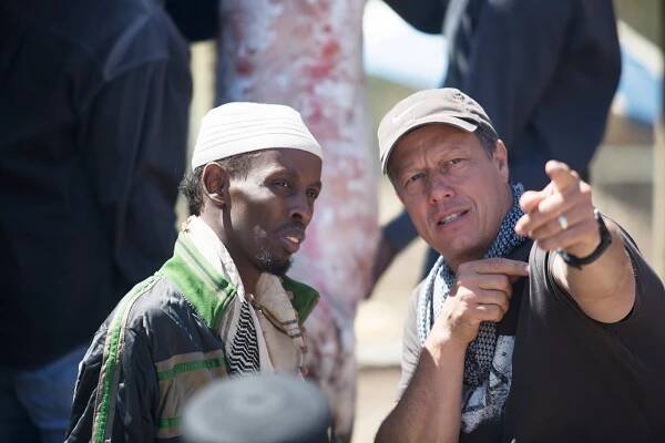 Barkhad Abdi, Gavin Hood - Oko v oblacích - Z natáčení