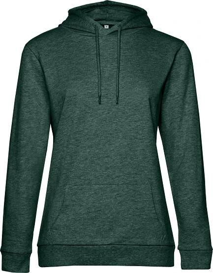 Dámská mikina B&C Hoodie, Heather Dark Green