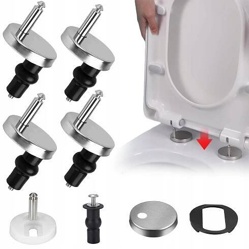 Upevnění Panty Šrouby PRO WC SEDÁTKO Klozetové Univerzální 4X
