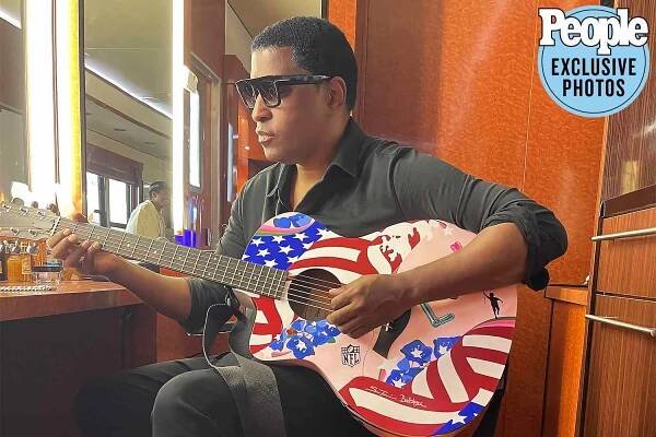 Babyface Takes PEOPLE Behind the Scenes at the 2023 Super Bowl, from His Game Day Style to the Stage!