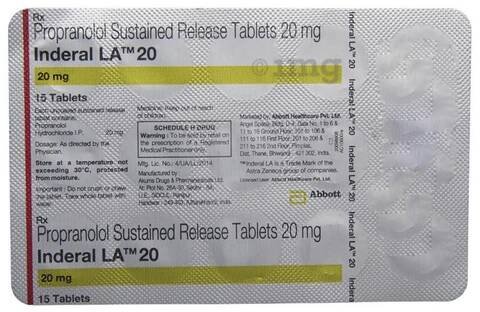 propranolol 20 mg 1mg