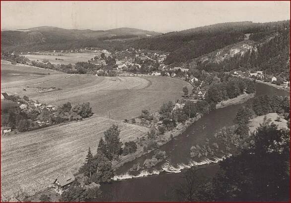 Ledečko * Sázava, řeka, pohled na obec * Kutná Hora * V1595 | Aukro