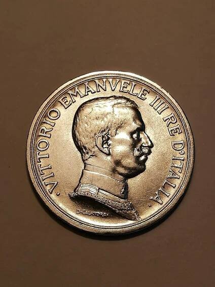 Vittorio Emanuel III. 2 Lira 1917 R (Řím) R! - Krásná!  - Numismatika