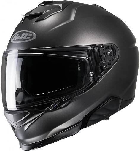 HJC I71 SEMI FLAT TITANIUM Motocyklová Přilba Integrální Na Motor Blenda vel. M
