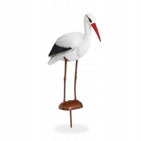 Zahradní figurka čápa RELAX DAYS / 80x 22x64cm / odolný plast