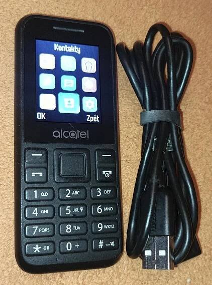 Alcatel 1066G - 100% funkční, hezký, vč. baterie a USB kabelu !!! - Mobily a chytrá elektronika