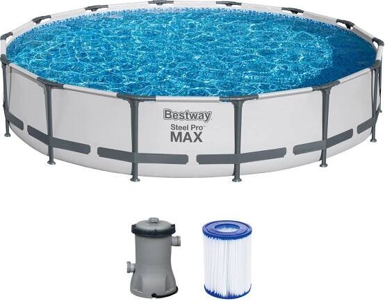 BESTWAY Steel Pro Max Bazén 427 x 84 cm, kartušová filtrace 56595