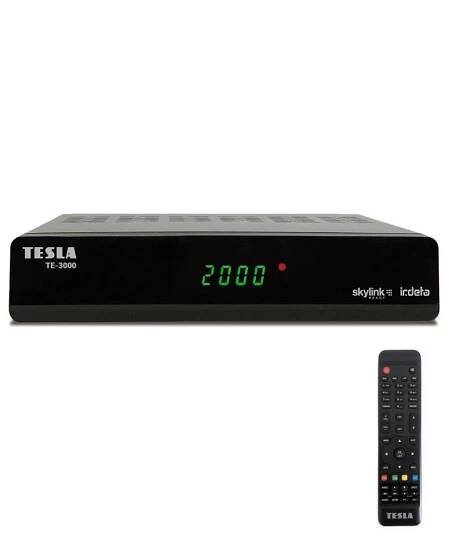 TESLA Electronics - Satelitní přijímač 2xAAA + dálkové ovládání