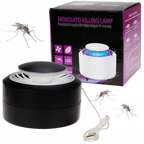 TG56290 Účinná lampa proti komárům, hmyzu a molům USB LED UV