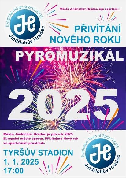 Největší ohňostroj v jižních Čechách bude v Protivíně. Kam vyrazit na novoroční ohňostroje 2025 v kraji
