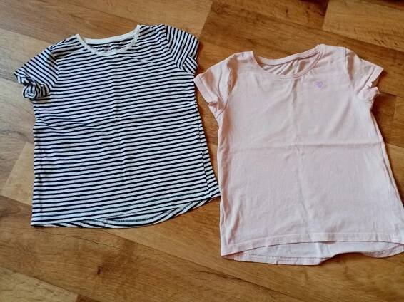 2x tričko hm s krátkým rukávem, h&m,110