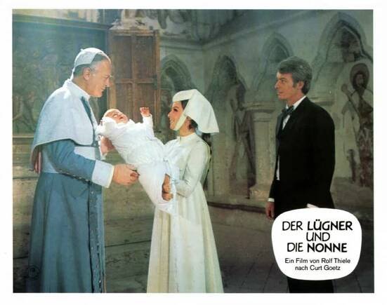 Curd Jürgens, Heidelinde Weis, Robert Hoffmann - Lhář a jeptiška - Fotosky
