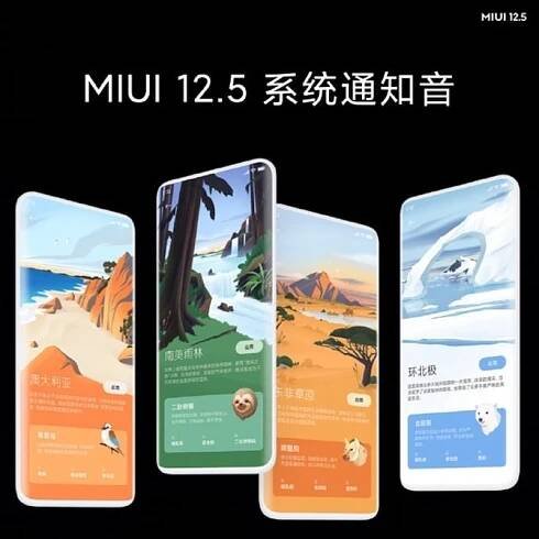 MIUI 12.5 přinese zvuky inspirované přírodou