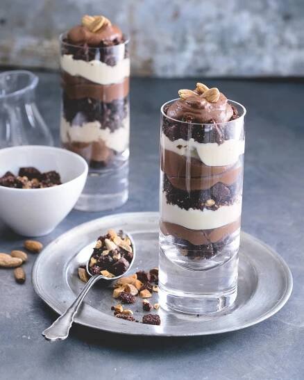 Opilý čokoládový trifle