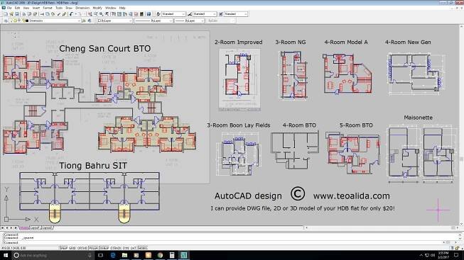 HDB floor plans > AutoCAD.DWG