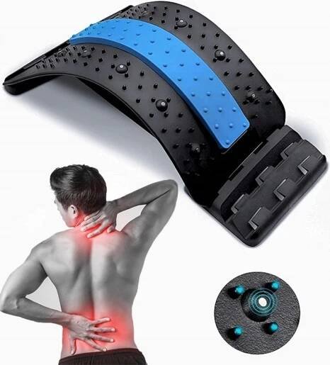 PŘÍSTROJ NA PROTAŽENÍ PÁTEŘE ZAD MASÁŽNÍ PŘÍSTROJ PROTAHOVAČ S MAGNETY