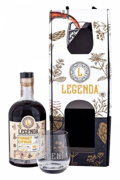 Legenda Fernet Citrus + Pohár - Alkoholonline.sk